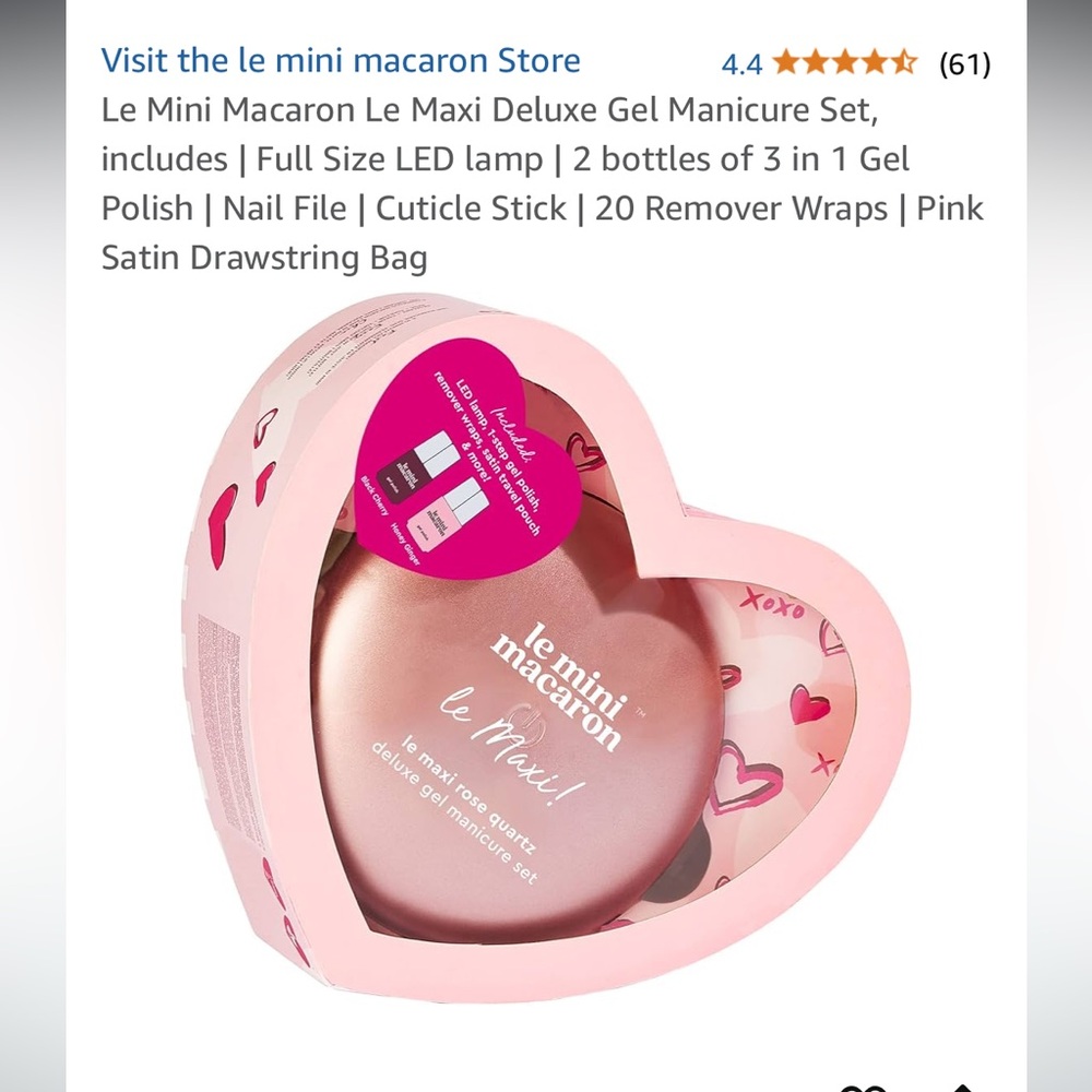 Le mini macaron gel nail polish & LED kit